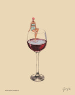 "Just A Splash" 11 x 14 Print - Artist Block Wine