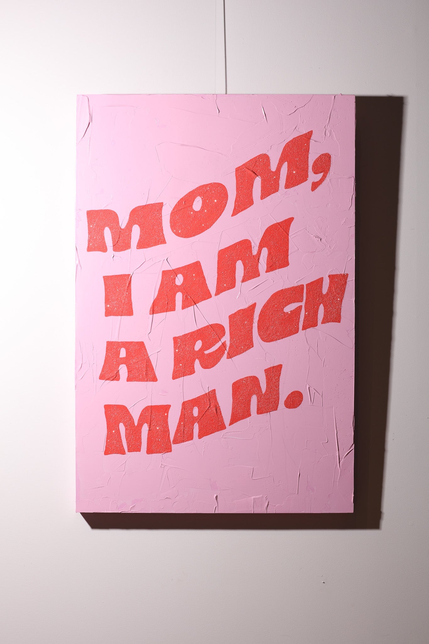 "Mom I Am a Rich Man" 24 x 36 by Jory Coup - Artist Block Wine