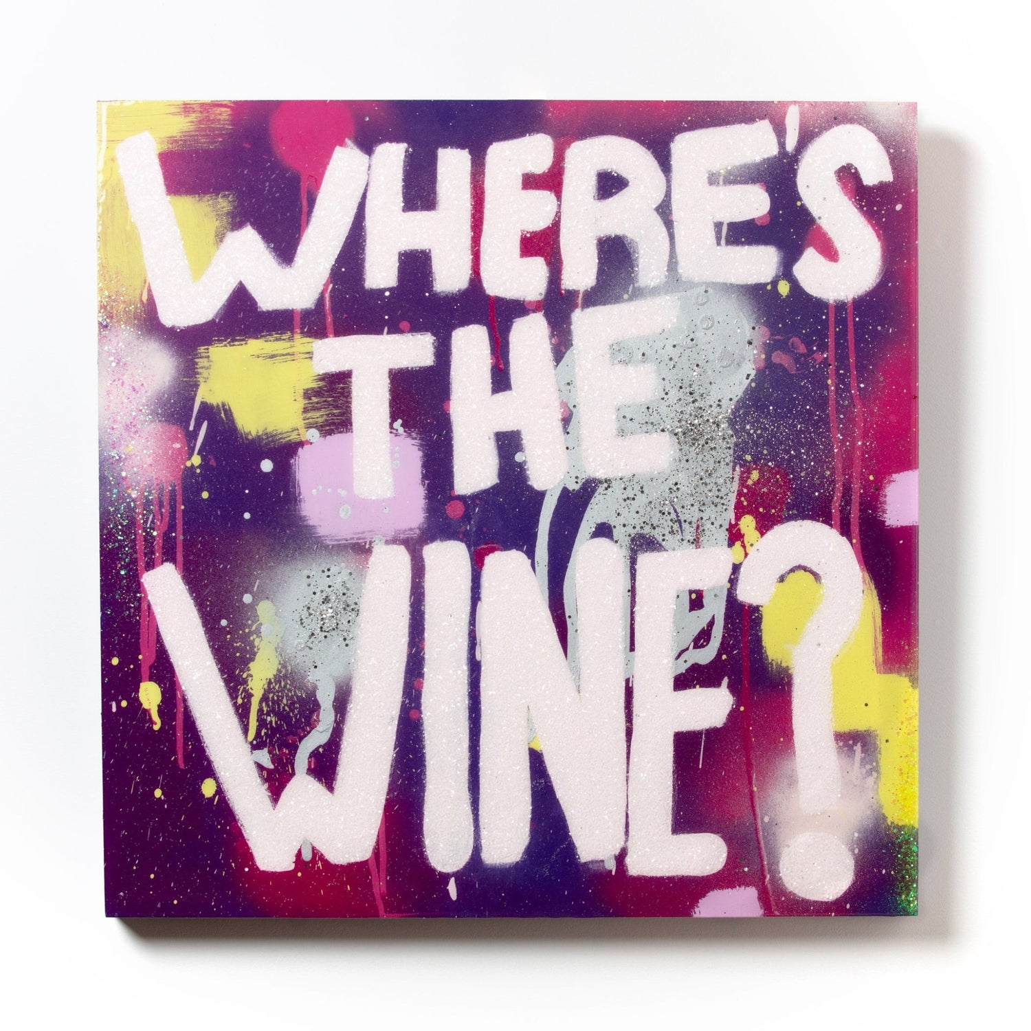 "Where's The Wine?" 24 x 24 by Jory Coup - Artist Block Wine
